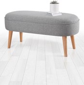 Resim Lorence Home Lednok Bench Puf - Gri 