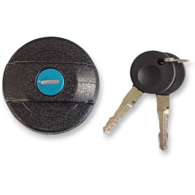 Resim Bisra VW Golf 2 1984-1990 Yakıt Depo Kapağı Kilitli Anahtarlı 191201551A Uyumlu 