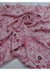 Resim Şal Desenli İpek Viskon Kumaş 