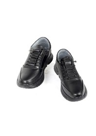 Resim Iç Dış Hakiki Deri Comfort Taban Ortopedik Günlük Erkek Ayakkabı Siyah 