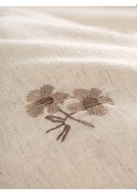 Resim Cotton Box Cotton Keten Çift Kişilik Nevresim Takımı Arie Bej 