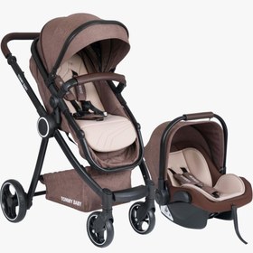 Resim Tommybaby Toranto Black Vip Travel Sistem Bebek Arabası + Puset 