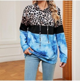 Resim Novahub Jkaashdk Kadın Moda Rahat Leopar Baskı İlkbahar Sonbahar Uzun Kollu Kazaklar Ve Uzun Kollu Kırmızı - S Kırmızı 