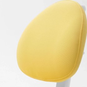 Resim IKEA Çocuk Çalışma Sandalyesiçocuk Çalışma Sandalyesi, Sarı Renk Ayarlanabilir Yükseklik 