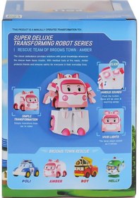Resim Polı Mrt-687 Robocar Poli Büyük Transforming Robot Amber Sesli Ve Diğer 