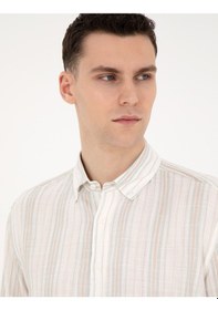 Resim Pierre Cardin Erkek Çağla Gömlek Desenli 50283522-vr016 Çağla 
