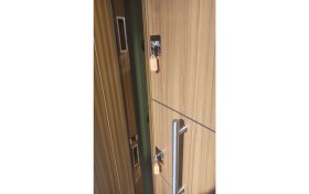 Resim Tezdoor Çelik Kapı, Eskitme Kasalı Düz Model Daire Giriş Kapısı, Sağ Açılım 