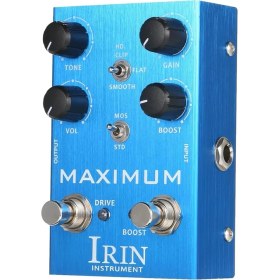 Resim Misda Store Overdrive Gitar Efekt Pedalı 2 Geçiş Modu Anahtarı Ton/kazanç/ses/güçlendirme Kontrolleri Elektrik Gitar Için - Mum Mavi 