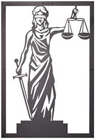 Resim No239 Adalet (Themis) Metal Duvar Tablosu 