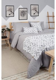 Resim Yatak Runner Kırlent Seti Bohem Punch Panç Desen Yatak Örtüsü Mil (498395152) 