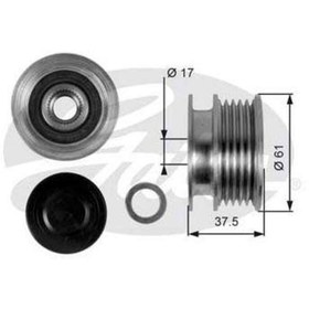 Resim GATES ALTERNATOR KASNAGI CLIO II 98-05 CLIO SYMBOL 02- KANGOO 05- SYMBOL II 08- LOGAN 04- SA-GATES OAP7108 