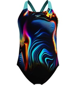 Resim Speedo Pt Plmt Pwrbck Kız Çocuk Yüzücü Mayosu Turkuaz-mavi Turkuaz-mavi 