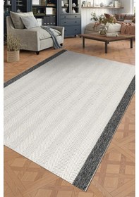 Resim Youdayhomecollection Mila -krem/antrasit - Mutfak,koridor-kaydırmaz Taban- Robot Süpürgeye Uyumlu-kolay Temizlenebilir-sisal - 100x100 