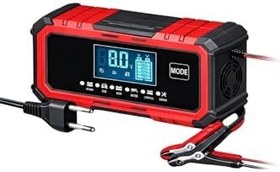 Resim Akıllı Akü Şarj Cihazı Bakım Onarım Akü Şarj Makinesi 12V 15A - 24V 8A Otomatik Dijital Ekran 