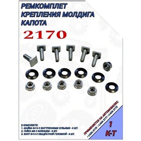 Resim Lada Priora 2170 Kaput Şerit Montaj Tamir Seti 274149252 