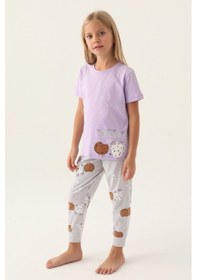 Resim Arnetta Brunch Lila Kız Çocuk Pijama Takımı 5274-42747 Lila 