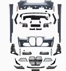 Resim Bmw 4 Serisi G22 M4 Body Kit (Ön Arka Tampon Marşpiyel Panjur - Egzoz Set) 2 Kapı 