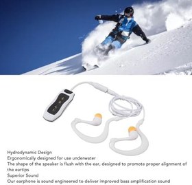 Resim Sorandy Sualtı IPX8 MP3 Çalar Yüzme Dalış Koşu Için Premium Şarj Edilebilir Müzik Çalar (8GB) 