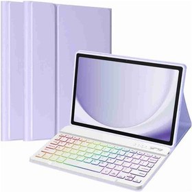 Resim Galaxy Tab A9 Plus Uyumlu X210/x215/x216/x218 Klavyeli Tablet Kılıfı Klavye + Stand 