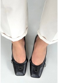 Resim Ezel Glory Cande Siyah Cilt Topuklu Ayakkabı Çok Renkli 