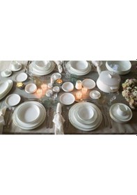 Resim Koleksiyon Sufi Yemek Takımı 132 Parça Platin 