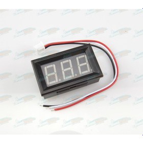 Resim Dijital Panel Voltmetre H27v3 Dc 0-30v - 3 Tell - Yeşil 