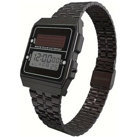 Resim Gaojunshop01 Gunmetal Renkli Çok Fonksiyonlu Dijital Spor Saati Alarm Kronograf Takvim Diğer 