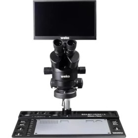 Resim AyrStore Weko WK-22485 20-130X 28MP 60FPS 11.6 Inch Dijital Büyüteç - Trinoküler Mikroskop 