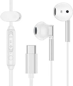 Resim S25 Ultra Kablolu Kulaklıklar USB C Samsung Galaxy S25/S24 Ultra/Z Flip 6 5 4/Z Fold 6/5/4,USB Tip C Kulaklık Kulaklık Telefon ile Dahili Uzaktan Kumanda,Google Pixel 9 Pro/9/8 için Mikrofon USB C 