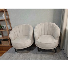 Resim Açelya Koltuk Takımı Gri - Krem 