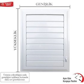 Resim Plastik Menfez 45 Cm 45 Cm Banyo Ve Wc Havalandırma Menfez 