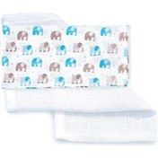 Resim Babyjem Müslin Mendil 4Lü 377 Fil Çok Renkli 