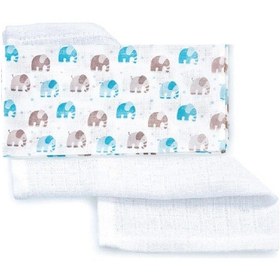 Resim Babyjem Müslin Mendil 4Lü 377 Fil Çok Renkli 
