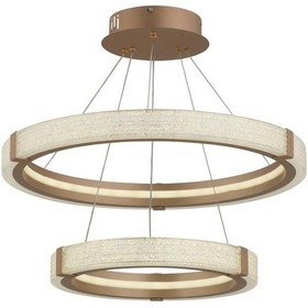 Resim İstanbul Avize 2 Katlı Lecy Eskitme 3 Renk Led Modern Ledli Avize 