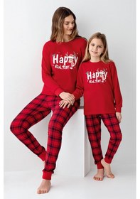 Resim Rolypoly Kız Çocuk Kırmızı Pijama Takımı Kırmızı 
