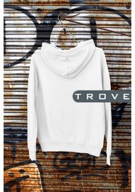 Resim Startmore Unısex Kadın Erkek Basic Düz Kapüşonlu Hoodie Pamuk Sweatshirt Beyaz Beyaz 