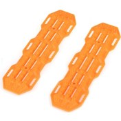 Resim Folinda Plastik Araç Kurtarma Rampası Turuncu, 2 Adet - 13.7x3.9cm Rc Model Araçları İçin Engellerden Geçiş Tahtası 