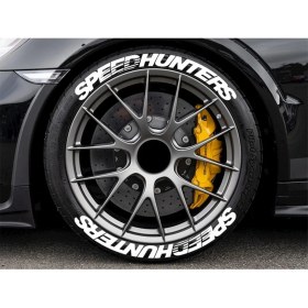 Resim Bombtire Speedhunters Lastik Yazısı Beyaz 2.5 cm Orijinal Ürün 4 Adet 3D Lastik Yazısı 