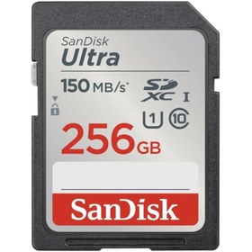 Resim Sandisk Ultra 256gb 150mb/s Sdhc/sdxc Class 10 Uhs-ı Hafıza Kartı Sdsdunc-256g-gn6ın 