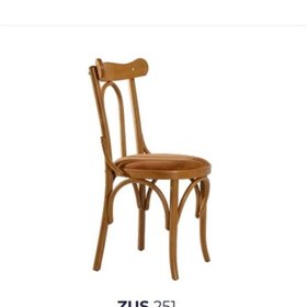 Resim Bengimobilya Sandalye Zus251 Oval Çıta Sırtlık Model Açık Ceviz Renk Yuvarlak 