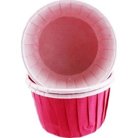 Resim Cupcake Kalıbı Büyük Boy Düz Renk 62x40 Mm 100 Adet Fuşya 