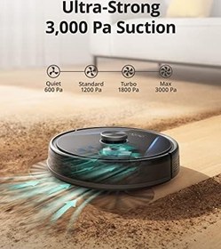 Resim Anker eufy Clean LR30 Hybrid Akıllı Robot Süpürge ve Paspas, iPath Lazer Navigasyon, 3.000 Pa Ultra Güçlü Emiş, Çok Katlı Haritalama, Gelişmiş Uygulama Kontrolü, Alexa ile Uyumlu -siyah 