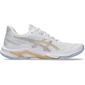 Resim Asics NETBURNER BALLISTIC FF 4 Kadın Offwhite Voleybol Ayakkabısı 1052A083-102 