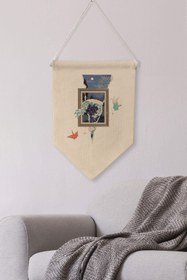Resim Ofis Duvar Dekoru, Pinterest Oda Dekoru, Sanat Serisi, Kanvas Flama Askılı Duvar Örtüsü NO:452 - Renkli - 20 / 30 x 40 