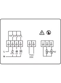 Resim Gensa 12-24V GNC3030 Sıcaklık Kontrol Termostatı Sıcaklık Kontrol Cihazı 