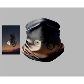 Resim Buffalo Bisiklet Tasarımlı Motorcu Buff Maske Outdoor Boyunluk Unisex Bandana 