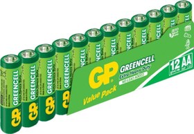 Resim Greencell AA Çinko Kalem Pil 12'li Paket GP15G-VS12 