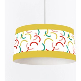 Resim Setay Newline Genç Odası Takımı Uyumlu Dijital Baskılı Sarkıt Avize 