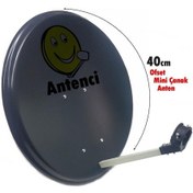 Resim Antenci 40Cm Mini Çanak Anten Next Tekli Lnb 