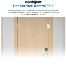 Resim Hybrone Akıllı Wi-fi Manyetik Kontak, Kapı Ve Pencere Sensörü 